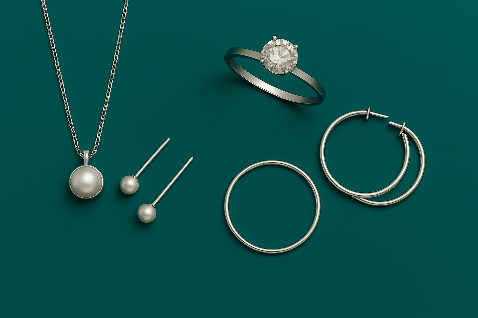 925 Sterling Silver Jewellery Set of Two