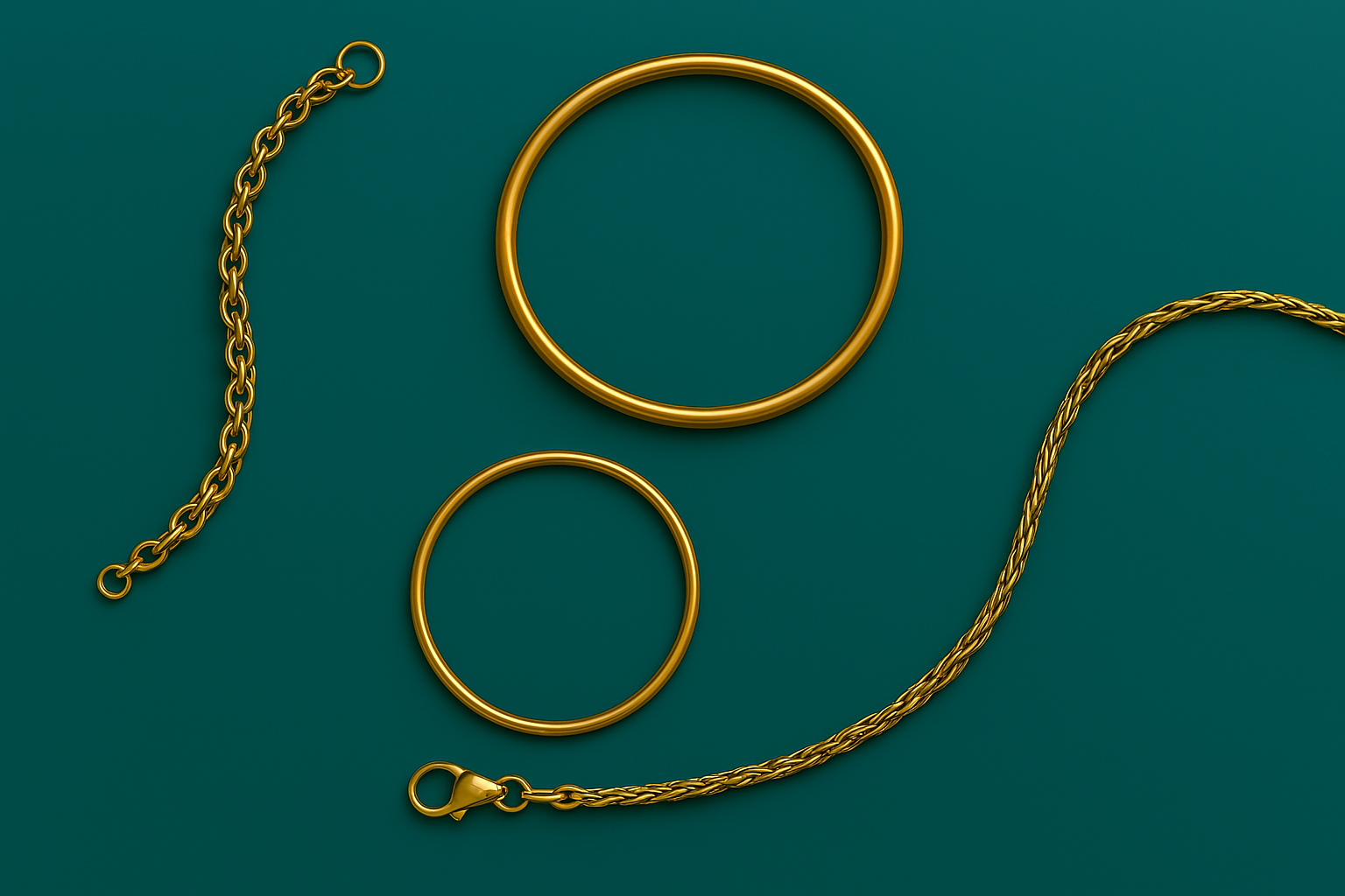 Real Gold Electroplated Bracelet