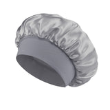 Classic Solid Color Fashion Satin Wide Brim Nightcap