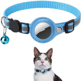 Reflective Waterproof Pet Collar with AirTag Holder – For Cats & Dogs