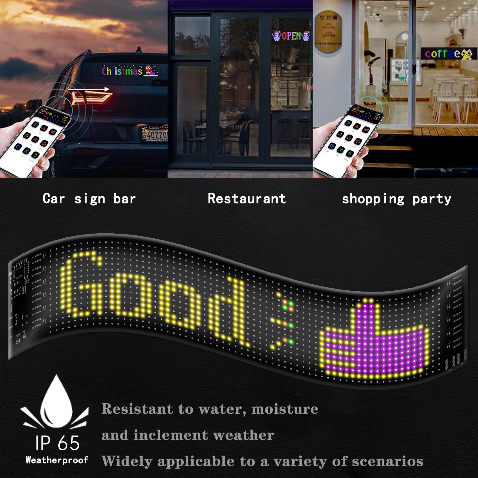 LED RGB Flexible Car Advertising Screen