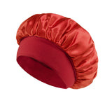 Classic Solid Color Fashion Satin Wide Brim Nightcap