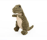 Dinosaur Plush Chew Toy for Large & Small Dogs – Squeaky, Interactive Pet Toy
