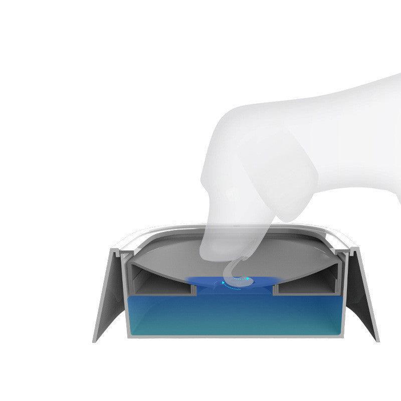 1.5L Floating Pet Water Bowl – Anti-Overflow Slow Feeder for Cats & Dogs