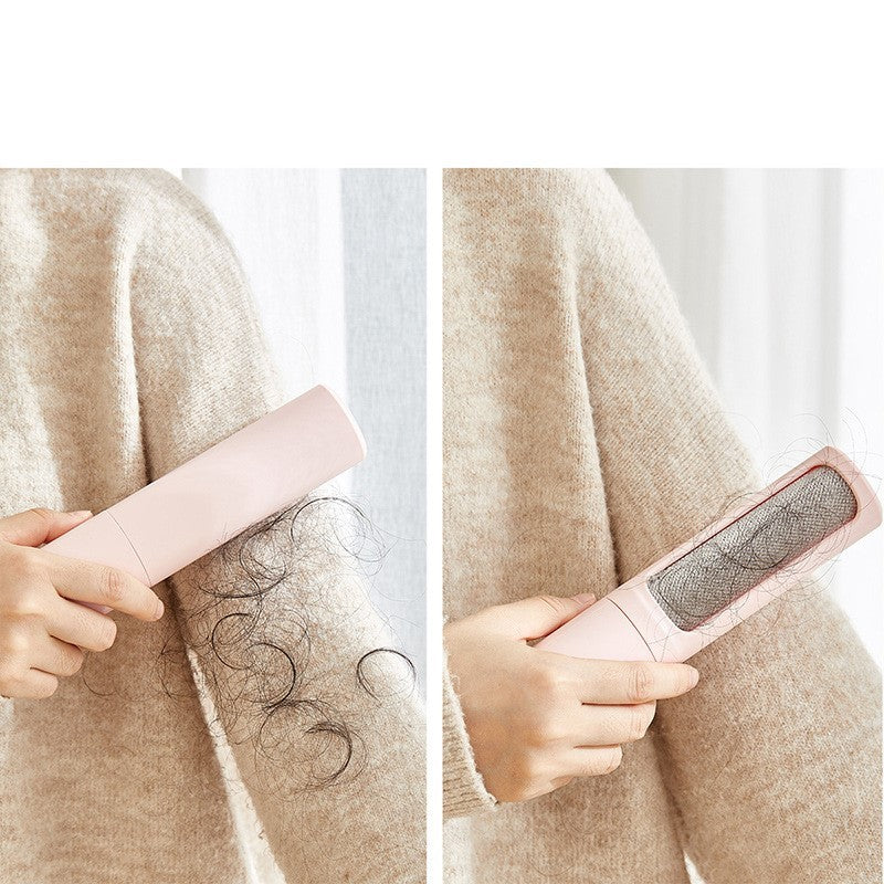 2-in-1 Reusable Pet Hair Remover – Self-Cleaning Lint Brush for Cats & Dogs