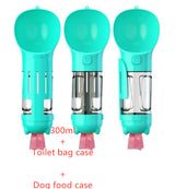 3-in-1 Portable Dog Water Bottle – Feeder, Bowl & Waste Bag Storage
