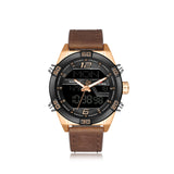 Men'S Watch Led Electronic Watch Waterproof Belt Quartz Men'S Watch Watch