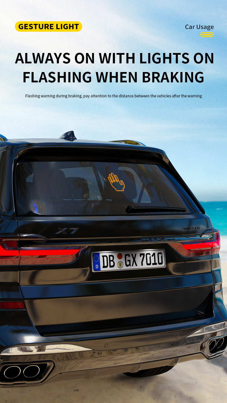 Car LED Indicator Light Smile Rear Window