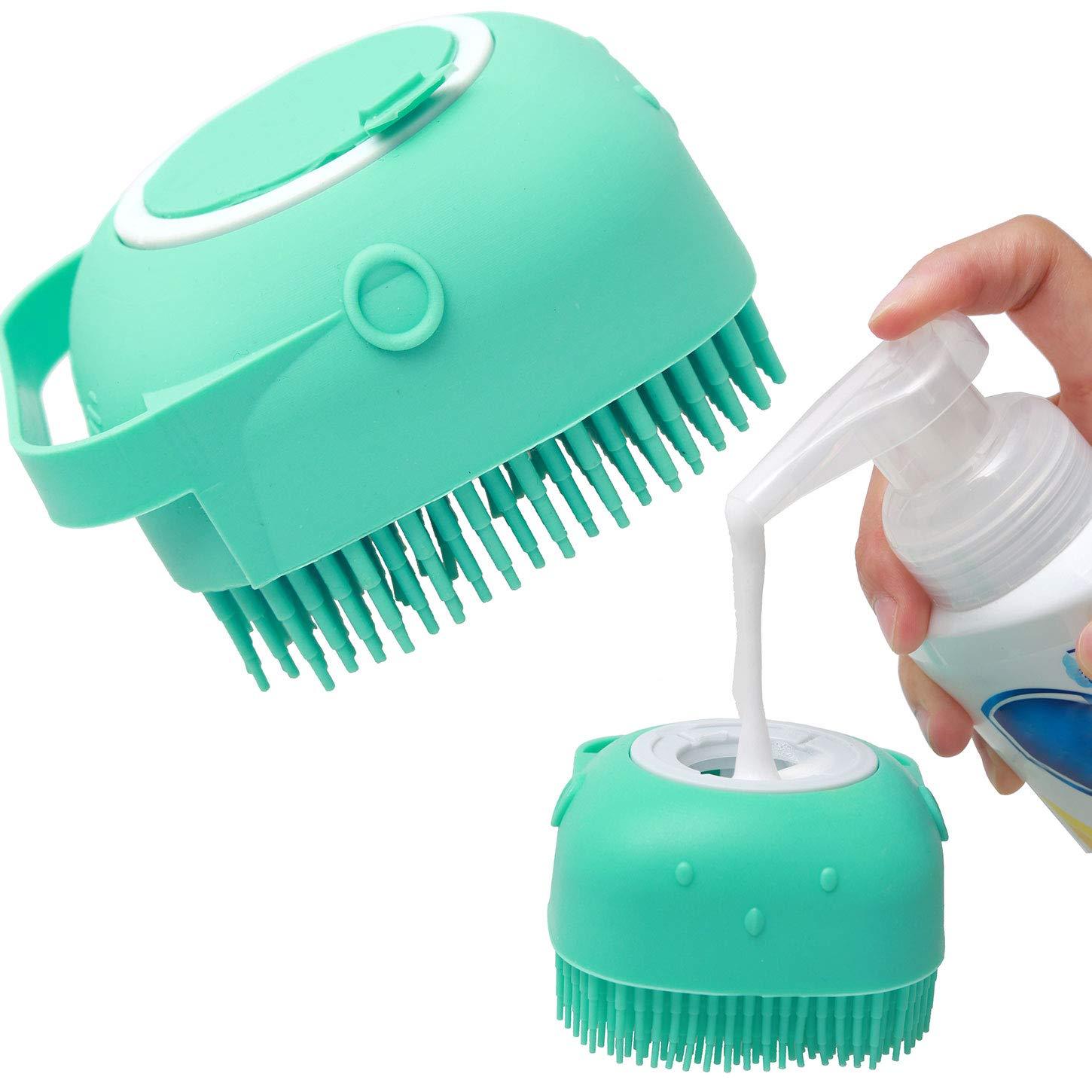 Pet Bath Massage Brush – Soft Silicone Grooming Scrubber for Cats & Dogs