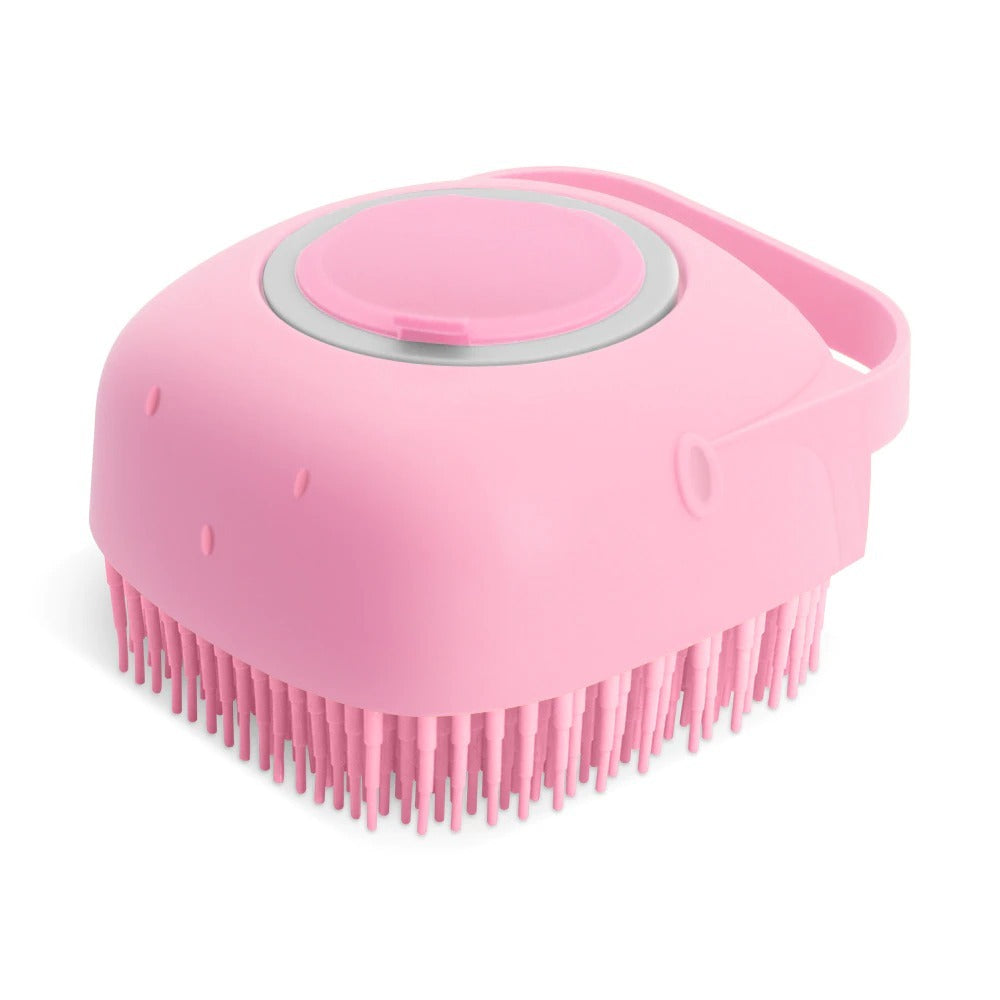 Pet Bath Massage Brush – Soft Silicone Grooming Scrubber for Cats & Dogs
