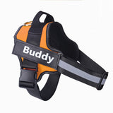 Personalized No-Pull Reflective Dog Harness – Adjustable & Breathable Vest with Custom Patch