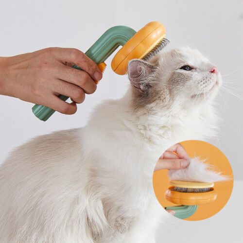 Pet Pumpkin Self-Cleaning Grooming Brush for Dogs & Cats