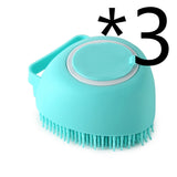 Silicone Pet Bath Brush Glove – Massage & Shampoo Tool for Dogs & Cats