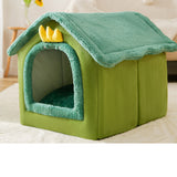 Foldable Winter Pet Bed Cave – Warm Dog/Cat Kennel Sofa