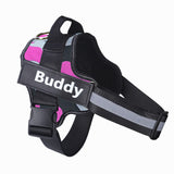Personalized No-Pull Reflective Dog Harness – Adjustable & Breathable Vest with Custom Patch