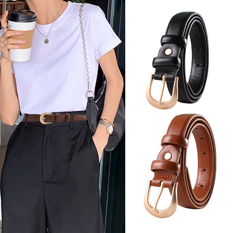 Women’s Brown Casual Belt for Jeans and Pants