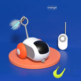 Remote Control Interactive Cat Toy Car – USB Charging, Self-Moving Chase Toy for Cats