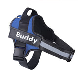 Personalized No-Pull Reflective Dog Harness – Adjustable & Breathable Vest with Custom Patch