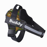Personalized No-Pull Reflective Dog Harness – Adjustable & Breathable Vest with Custom Patch