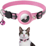 Reflective Waterproof Pet Collar with AirTag Holder – For Cats & Dogs