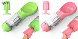 3-in-1 Portable Dog Water Bottle – Feeder, Bowl & Waste Bag Storage