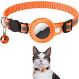 Reflective Waterproof Pet Collar with AirTag Holder – For Cats & Dogs