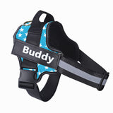 Personalized No-Pull Reflective Dog Harness – Adjustable & Breathable Vest with Custom Patch