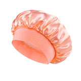 Classic Solid Color Fashion Satin Wide Brim Nightcap