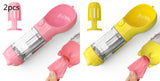 3-in-1 Portable Dog Water Bottle – Feeder, Bowl & Waste Bag Storage