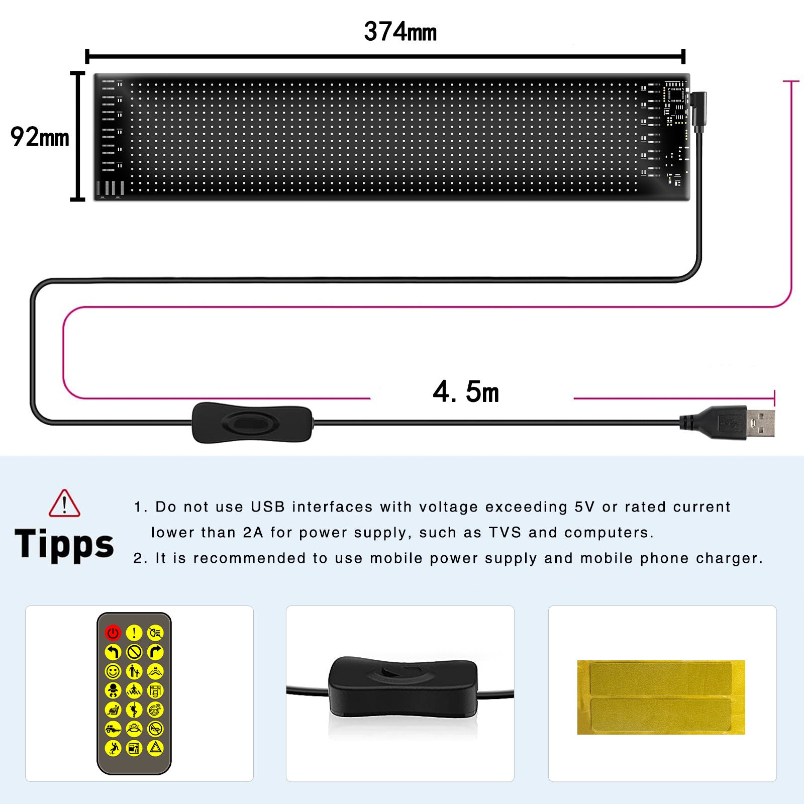 LED RGB Flexible Car Advertising Screen