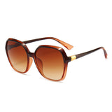 Women's Casual Elegant Plastic Square Sunglasses Large Frame