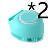 Silicone Pet Bath Brush Glove – Massage & Shampoo Tool for Dogs & Cats