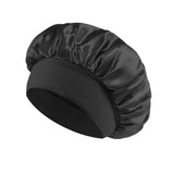 Classic Solid Color Fashion Satin Wide Brim Nightcap