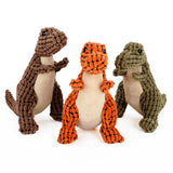 Dinosaur Plush Chew Toy for Large & Small Dogs – Squeaky, Interactive Pet Toy
