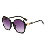 Women's Casual Elegant Plastic Square Sunglasses Large Frame