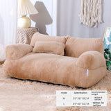 Luxury Plush Cat & Dog Bed – Warm Winter Sofa Nest for Small to Medium Pets