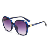 Women's Casual Elegant Plastic Square Sunglasses Large Frame
