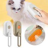 3-in-1 Electric Pet Brush – Steam Spray Comb for Cats & Dogs, Massage & Hair Removal