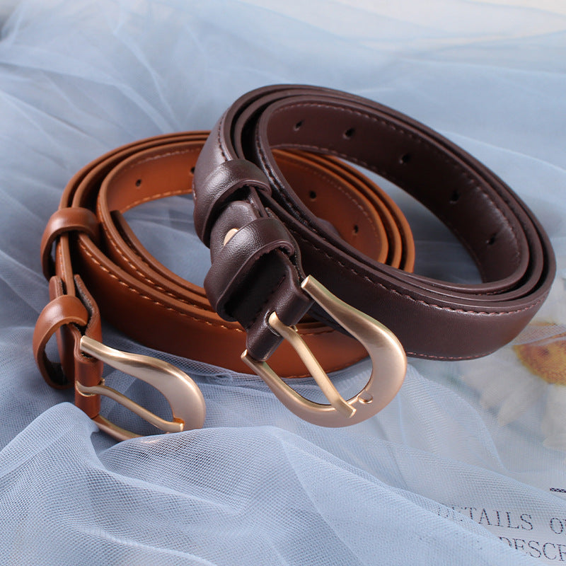 Women’s Brown Casual Belt for Jeans and Pants
