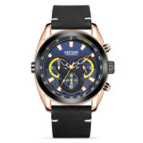 Watch Men's Trendy Blue Chronograph Watch Sports Quartz Watch