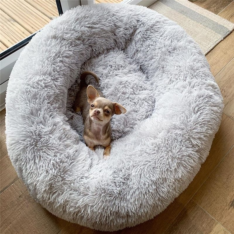 Super Soft Washable Plush Dog Bed – Deep Sleep Pet Sofa & Kennel