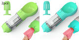 3-in-1 Portable Dog Water Bottle – Feeder, Bowl & Waste Bag Storage