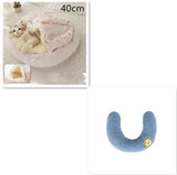 2-in-1 Plush Pet Bed – Warm Round Bed for Cats & Dogs
