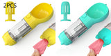 3-in-1 Portable Dog Water Bottle – Feeder, Bowl & Waste Bag Storage