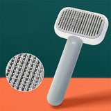 Pet Hair & Massage Comb – Stainless Steel Grooming Brush for Cats & Dogs