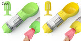 3-in-1 Portable Dog Water Bottle – Feeder, Bowl & Waste Bag Storage