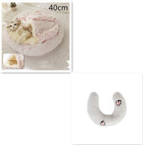 2-in-1 Plush Pet Bed – Warm Round Bed for Cats & Dogs