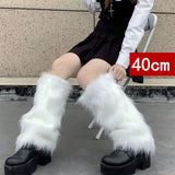 Plush Fur Booties Shoe Cover Support Hosiery
