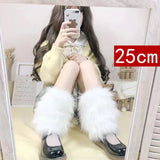 Plush Fur Booties Shoe Cover Support Hosiery