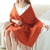 Women's Cashmere-like Plaid Scarf Fashionable Warm